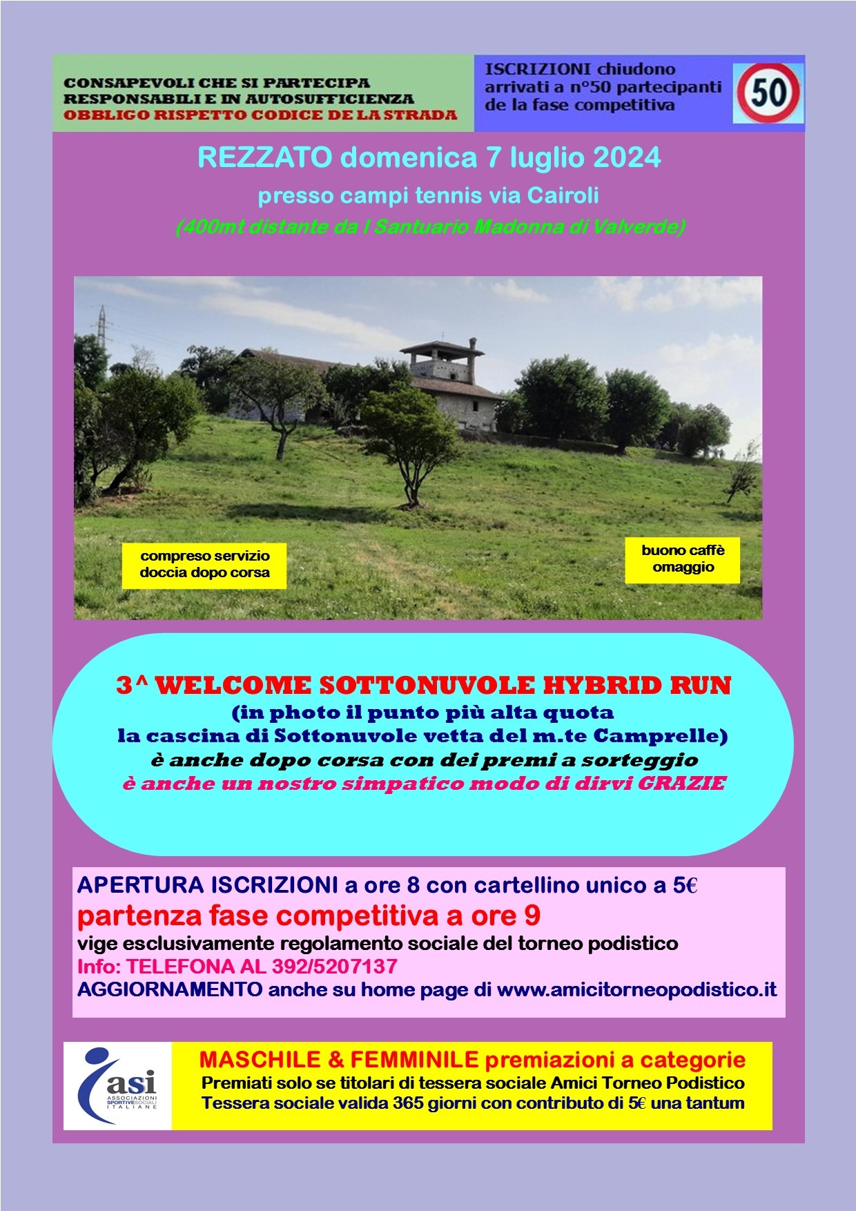 WELCOME SOTTONUVOLE TRAILRUNNING