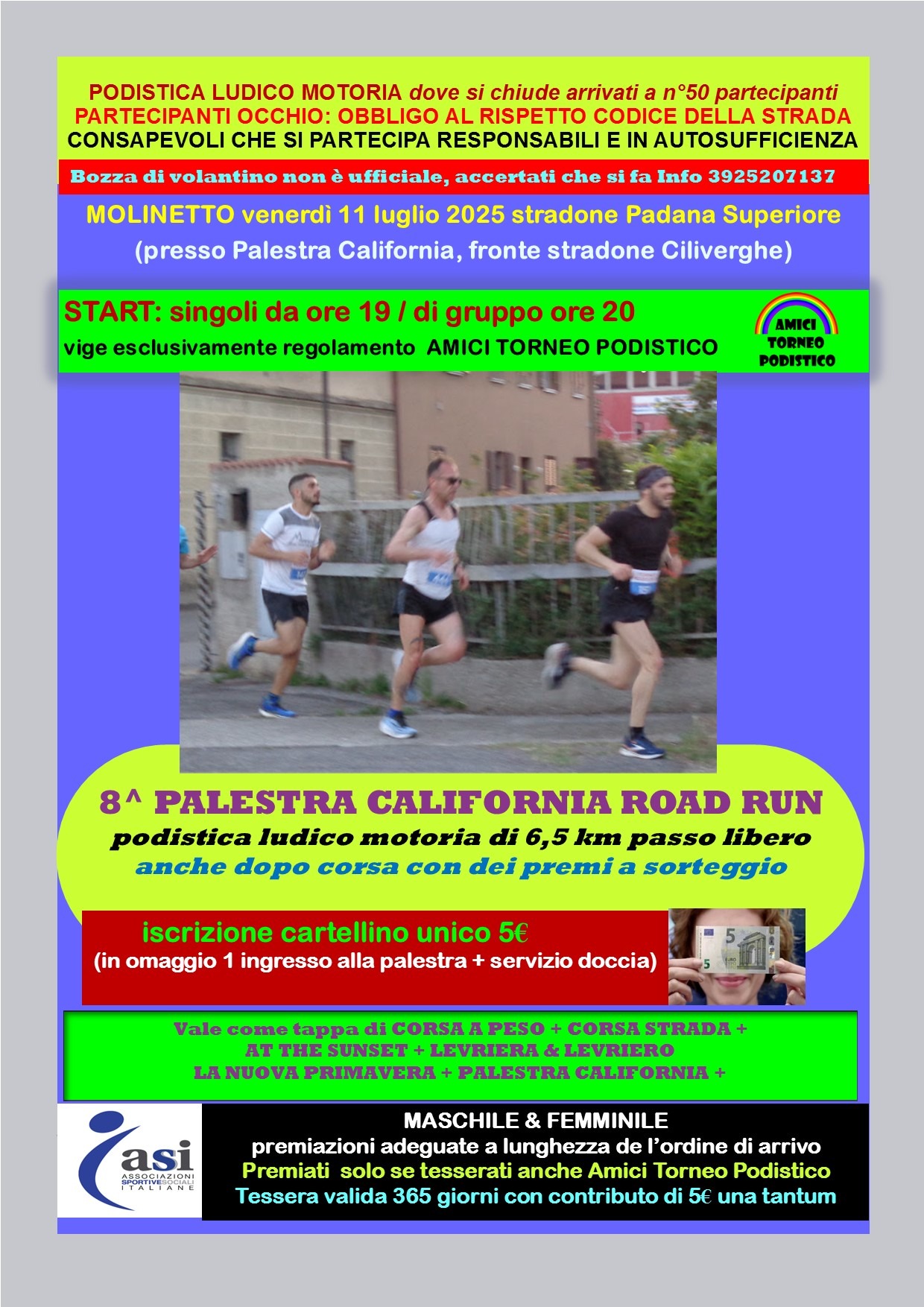 PALESTRA CALIFORNIA ROAD RUN